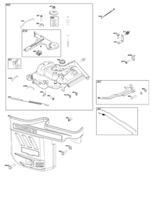 Controls Group Diagram and Parts List for 25V337-0016-F1  Briggs and Stratton Engine